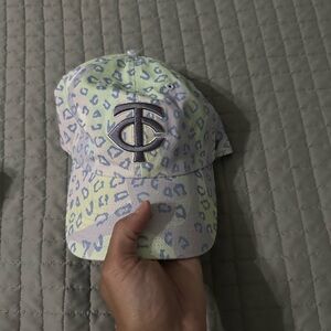 ‘47 Minnesota Twins Purple Pastel Leopard Print Hat
